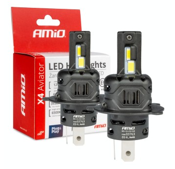 Żarówki samochodowe LED seria X4 Aviator H4 6500K Canbus