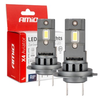 Żarówki samochodowe LED seria X4 Aviator H7 6500K Canbus