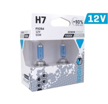 ŻARÓWKI VISION ARCTIC WHITE H7 12V 55W PX26D U E4 +90%, 2 SZT.