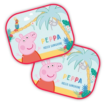 Zasłonki Przeciwsłoneczne Boczne Świnka Peppa 44 × 35 cm 2 Sztuki