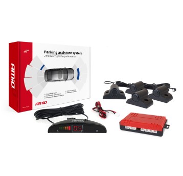 Zest. Czuj. Park.cofania LED 4 czarne 19mm TRUCK