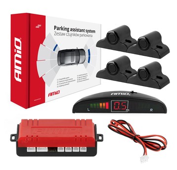 Zest. Czuj. Park.cofania LED 4 czarne 19mm TRUCK