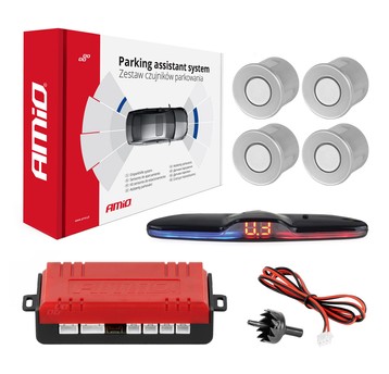 Zest. Czuj. Park.cofania MAX LED 4 srebrne