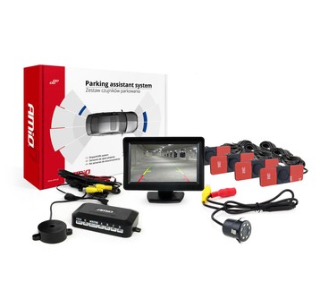 Zest. Czuj. Park.TFT01 4,3" z Kam.HD-308-LED 4