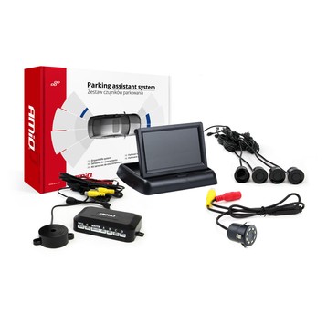 Zest. Czuj. Park.TFT02 4,3" z Kam.HD-308-LED 4
