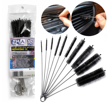 Zestaw czyścików szczotek nylonowych wyciory 10pcs