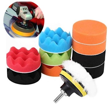 Zestaw do polerowania z rzepem adapterem 11PCS