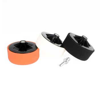 Zestaw gąbek do polerowania gąbki polerskie 3x125mm + adapter M14 AMIO-02648